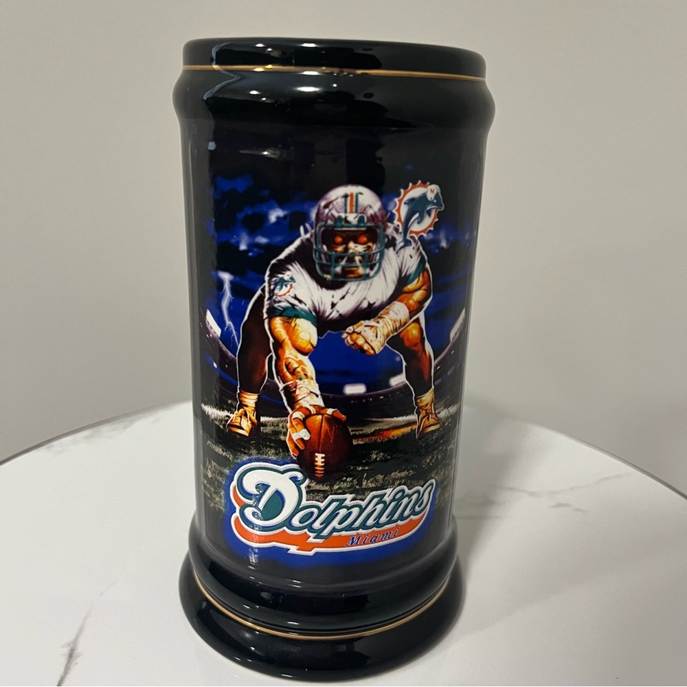 Miami Dolphins Vintage 16oz Beer Mug/Stein NFL Officially Licensed Brax Ltd